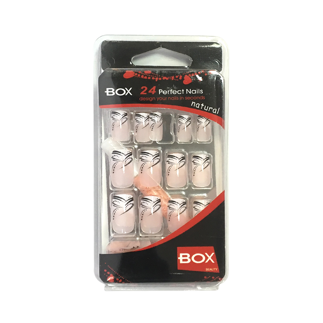 ناخن مصنوعی باکس مدل xo 27 بسته 24 عددی