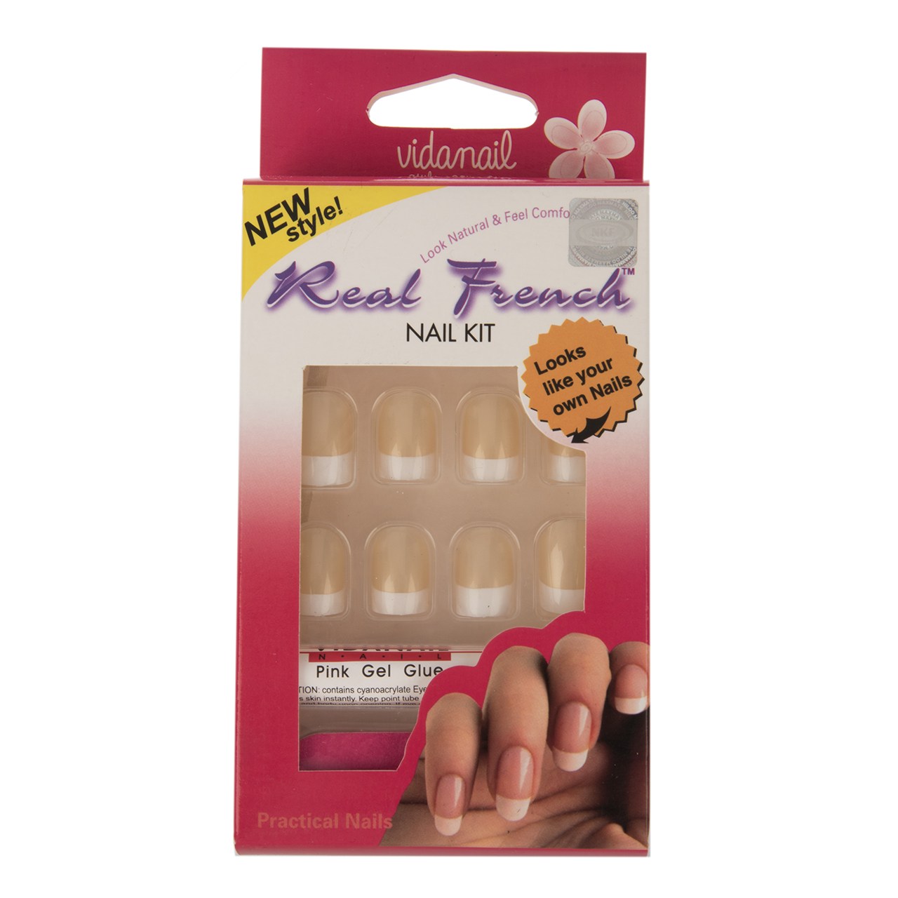 ناخن مصنوعی تریتون سری real french مدل ndn 1512 pf11