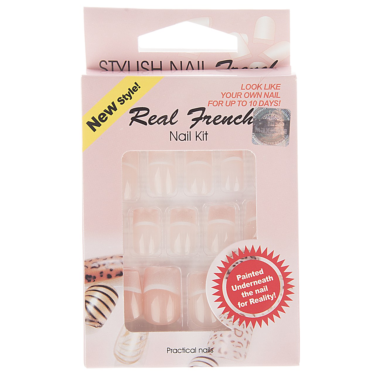 ناخن مصنوعی تریتون سری real french مدل ndn 1518 5503