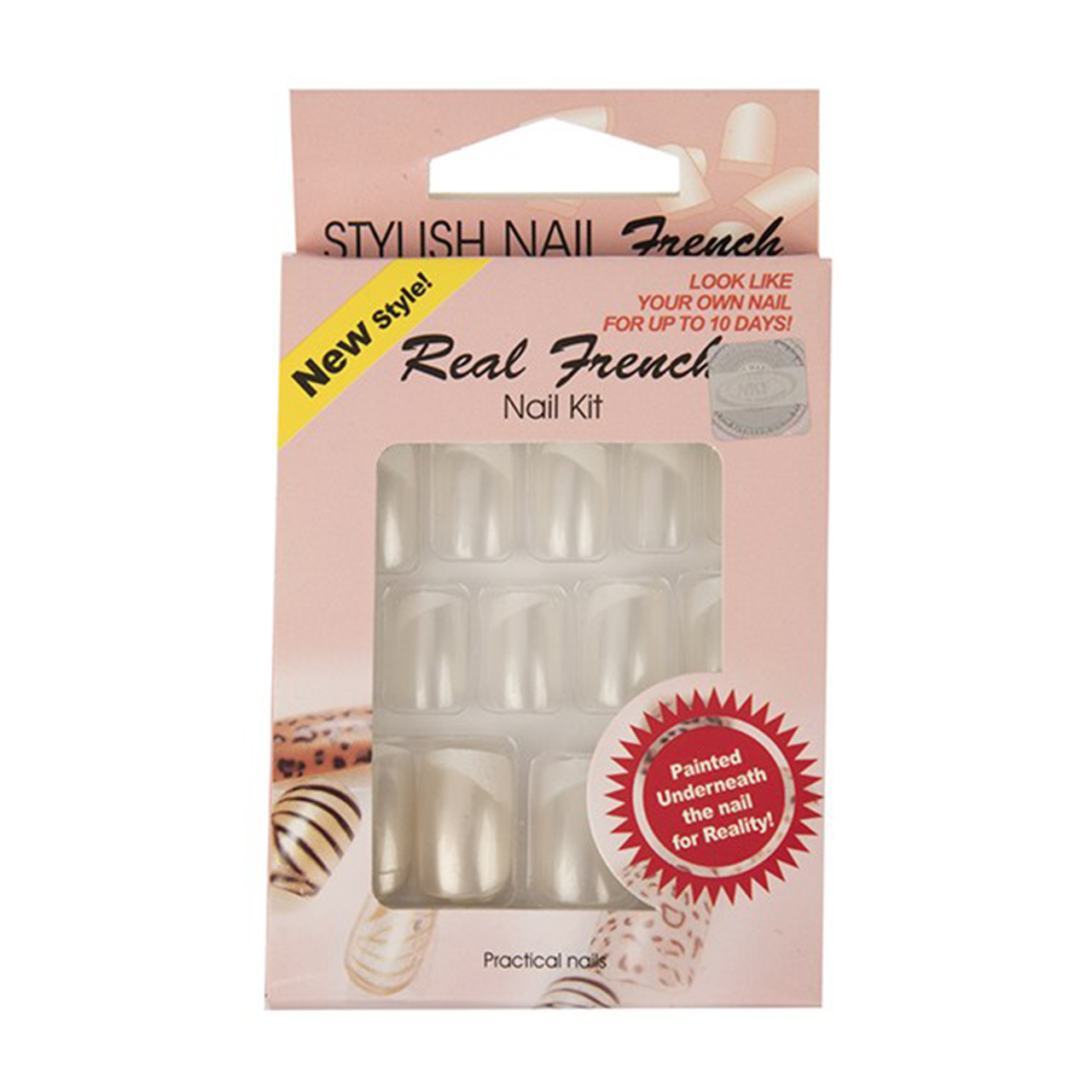 ناخن مصنوعی تریتون سری real french مدل ndn 1518 5575
