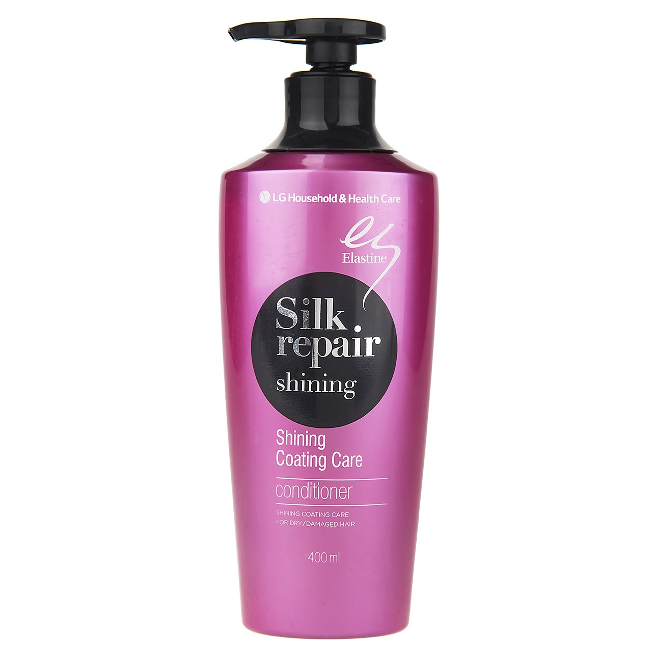 نرم کننده مو ال جی سری elastine مدل silk repair shining حجم 400 میلی لیتر