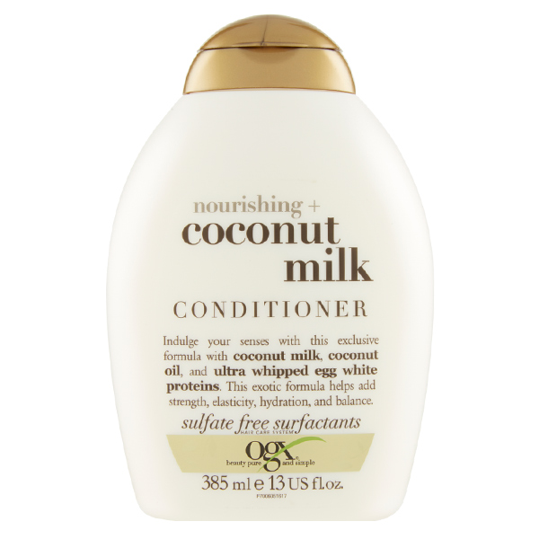 نرم کننده مو او جی ایکس مدل coconut milk حجم 385 میلی لیتر