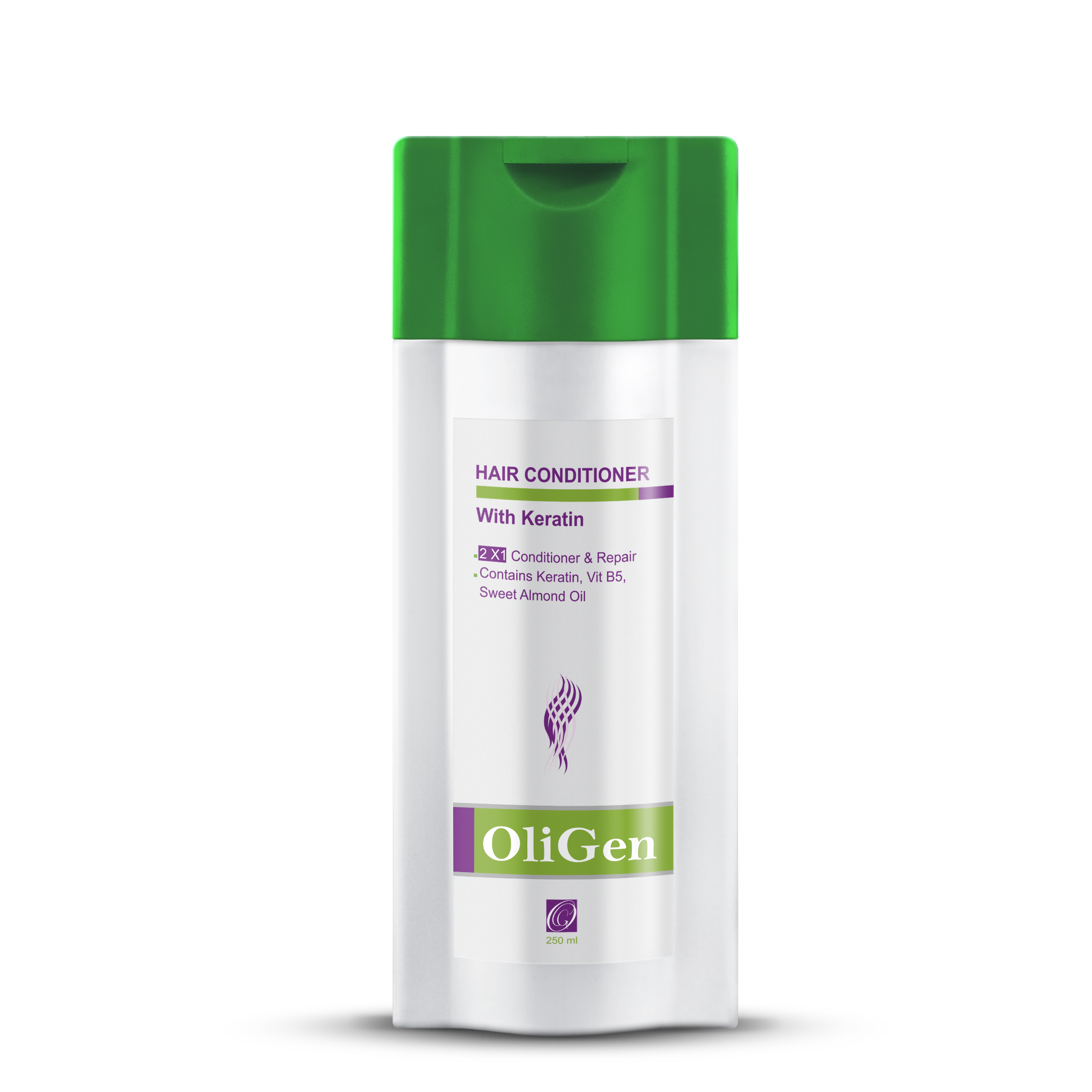 نرم کننده مو اُلی ژن مدل hair conditioner حجم 250 میلی لیتر