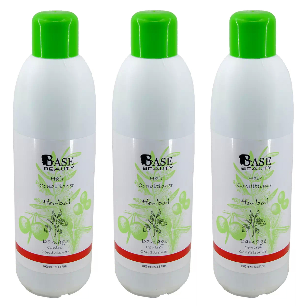 نرم کننده مو بیس بیوتی مدل herbal2 حجم 1000 میلی لیتر مجموعه 3 عددی