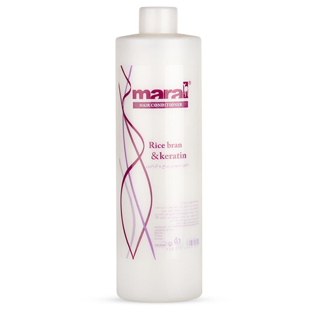 نرم کننده مو مارال مدل rice bran & keratin حجم 1000 میلی لیتر