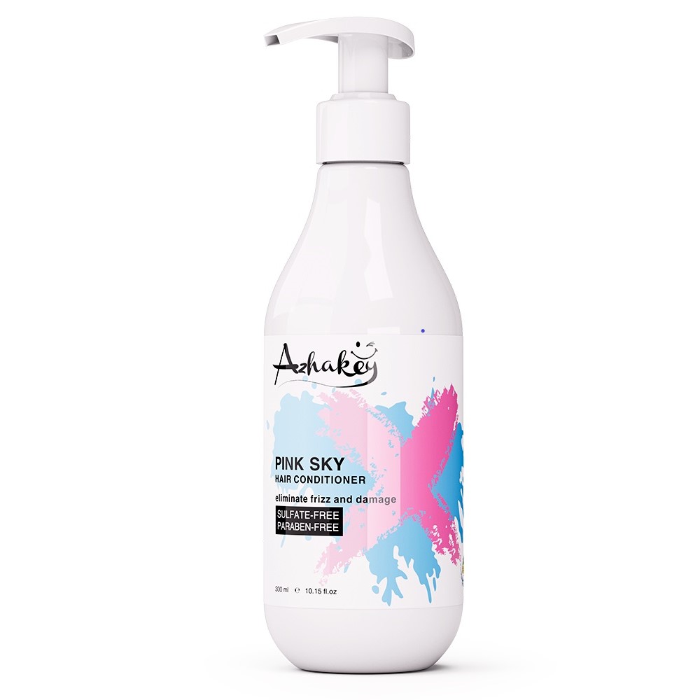 نرم‌کننده مو آژاکی مدل pink sky حجم 300 میلی‌لیتر