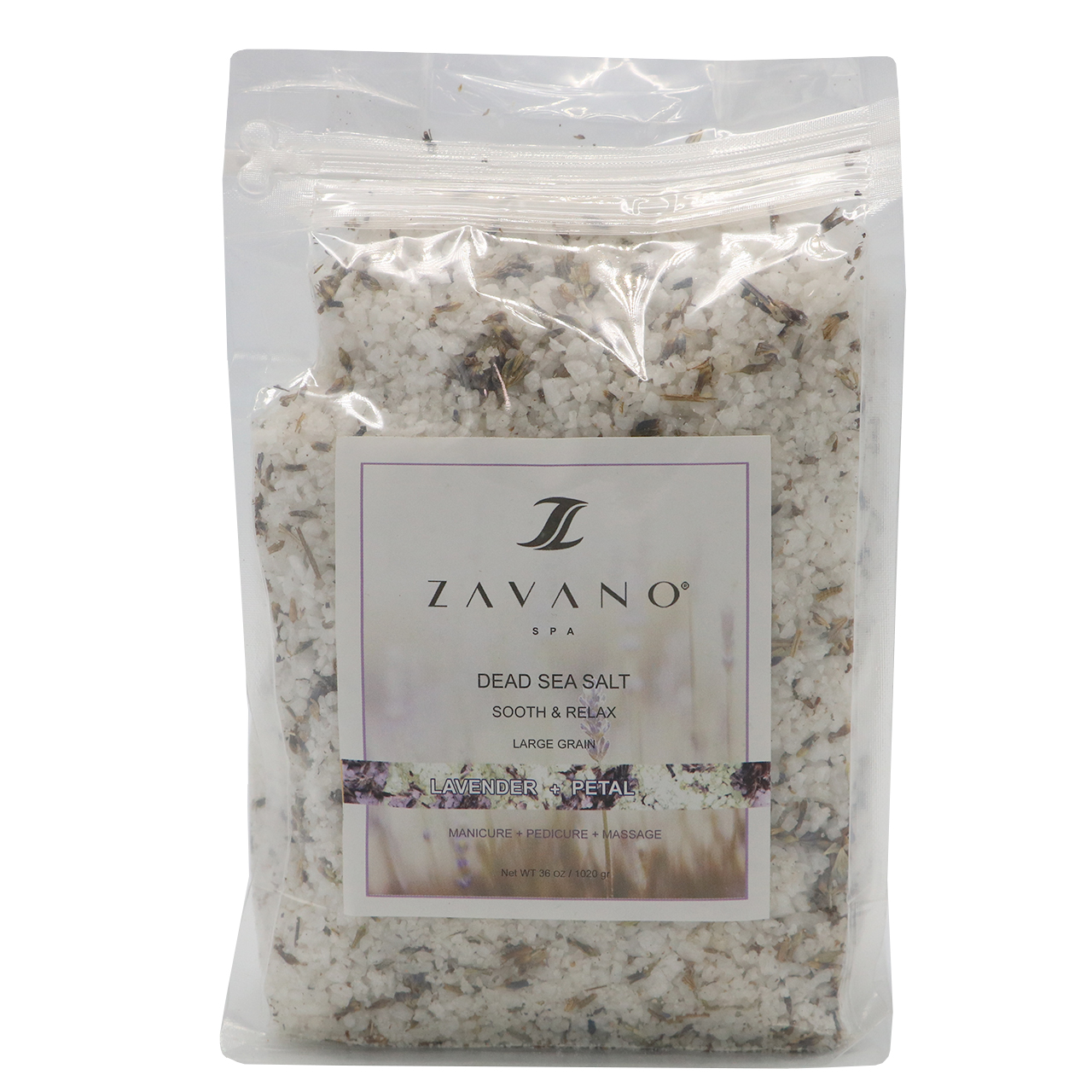 نمک اسپا حاوی پتال زاوانو مدل lavender