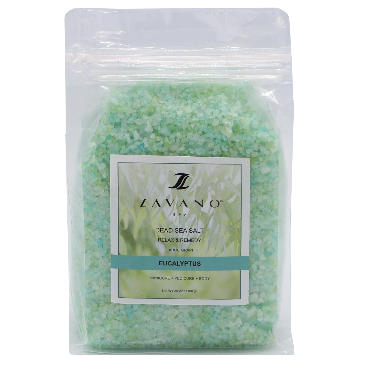 نمک اسپا زاوانو مدل eucalyptus وزن 1100 گرم
