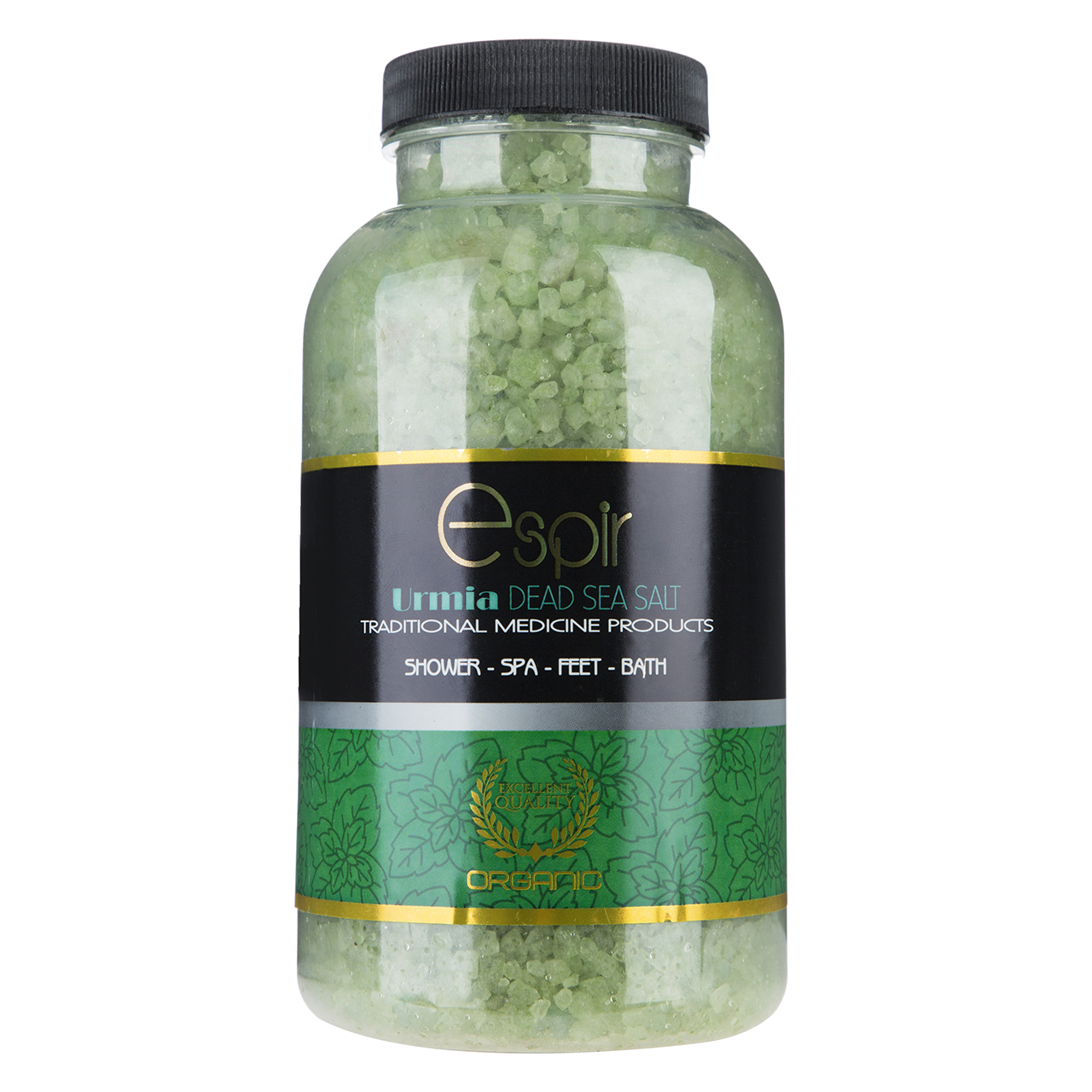 نمک حمام اسپیر دانه درشت مدل mint salt وزن 1000 گرم