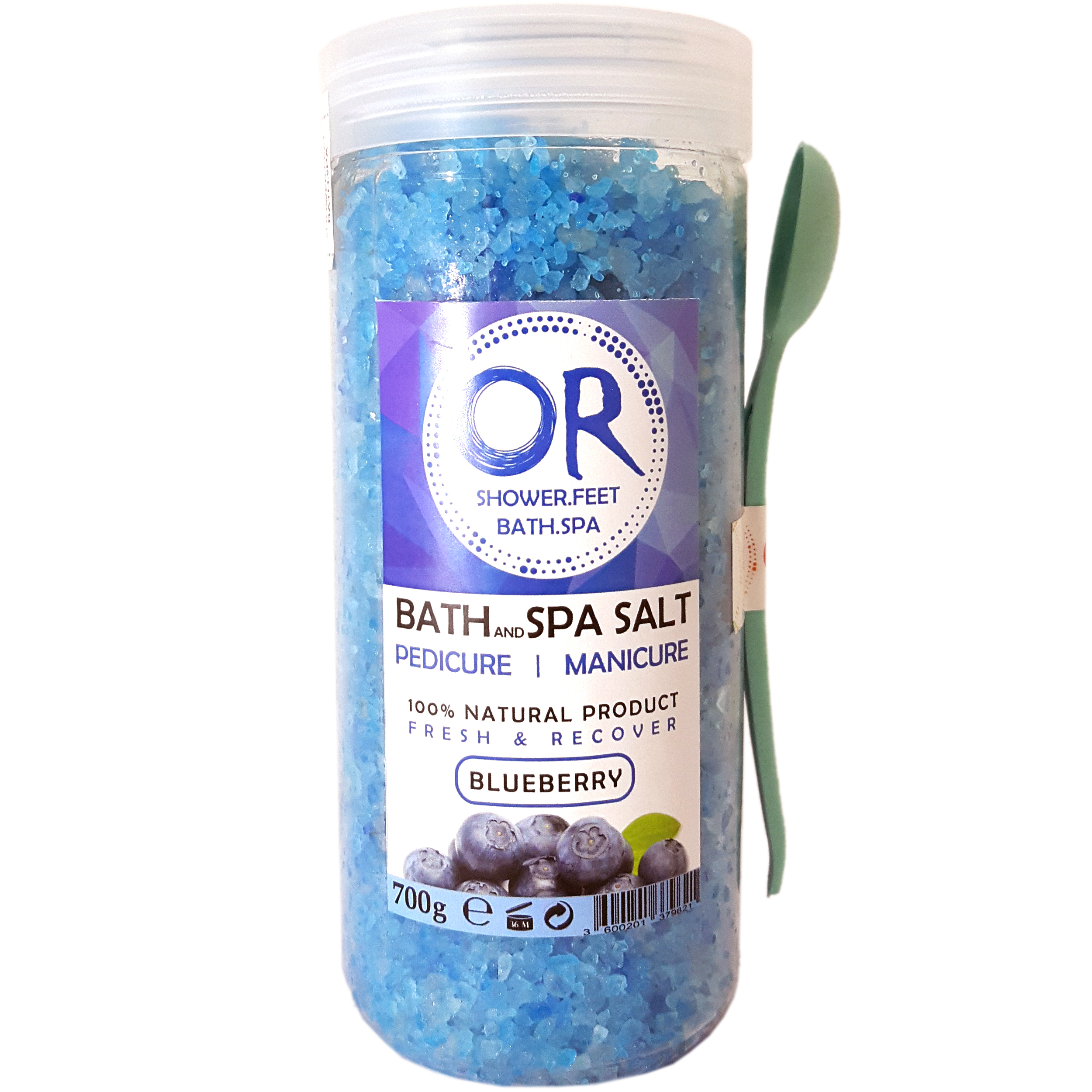 نمک حمام اور مدل blueberry وزن 800 گرم