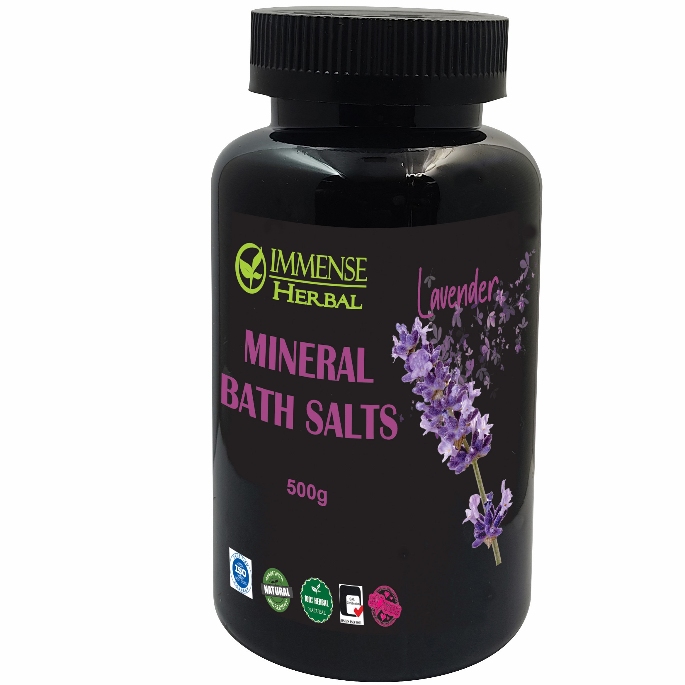 نمک حمام ایمنس هربال مدل sentiment lavender وزن 500 گرم