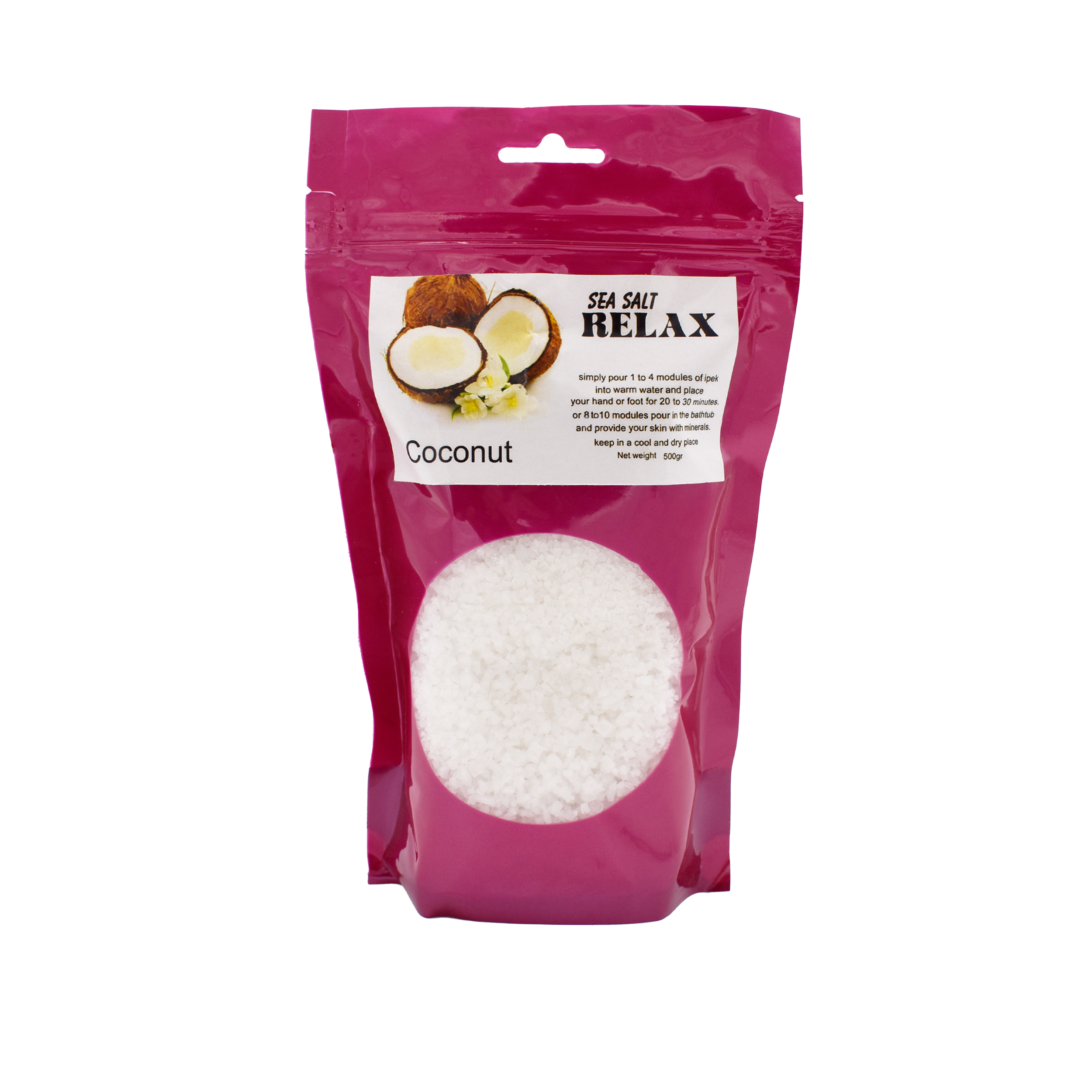 نمک حمام ریلکس مدل coconut وزن 500 گرم