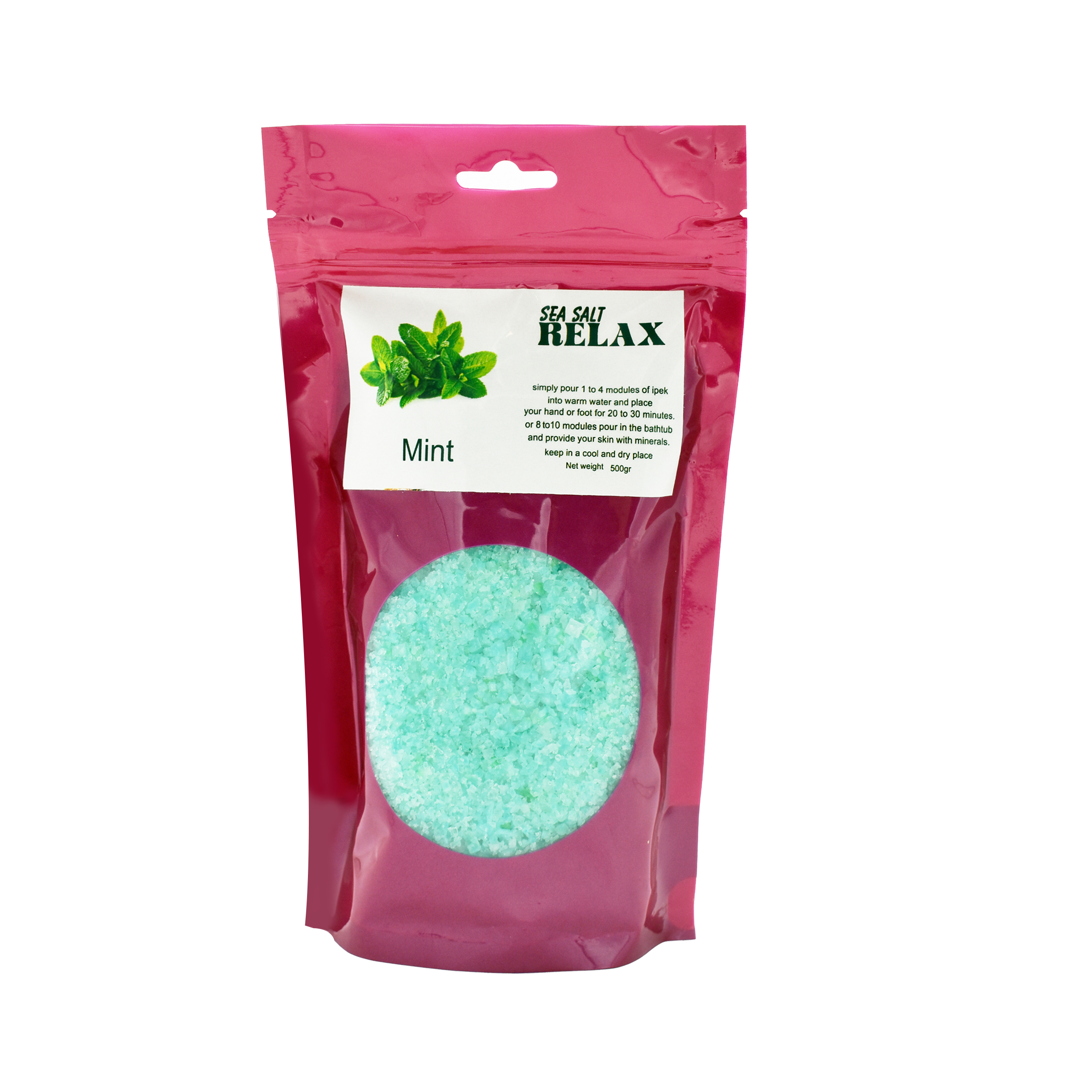 نمک حمام ریلکس مدل mint وزن 500 گرم