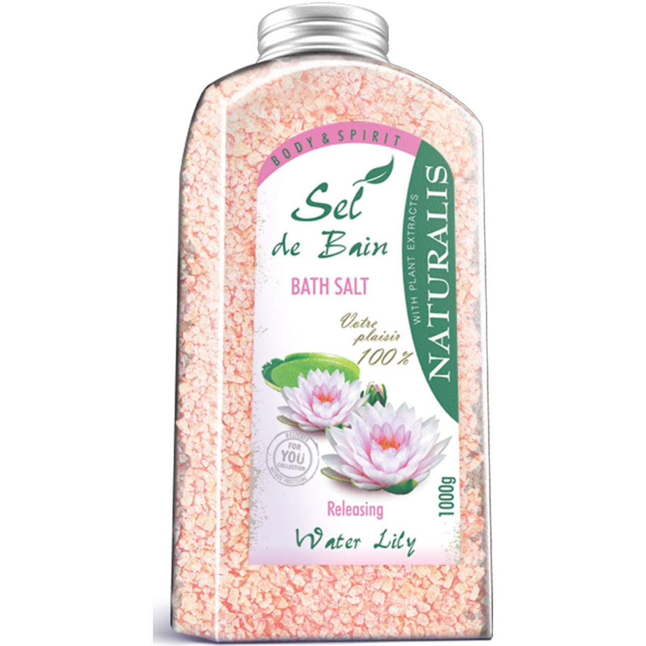 نمک حمام نچرالیس مدل water lily وزن 1000 گرم