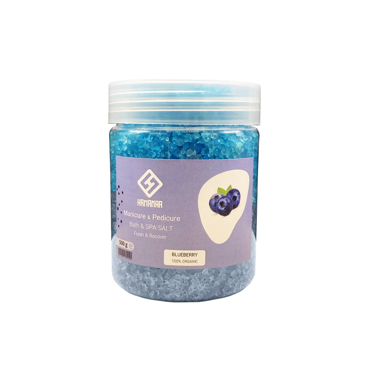 نمک حمام هامانا مدل blueberry وزن 500 گرم