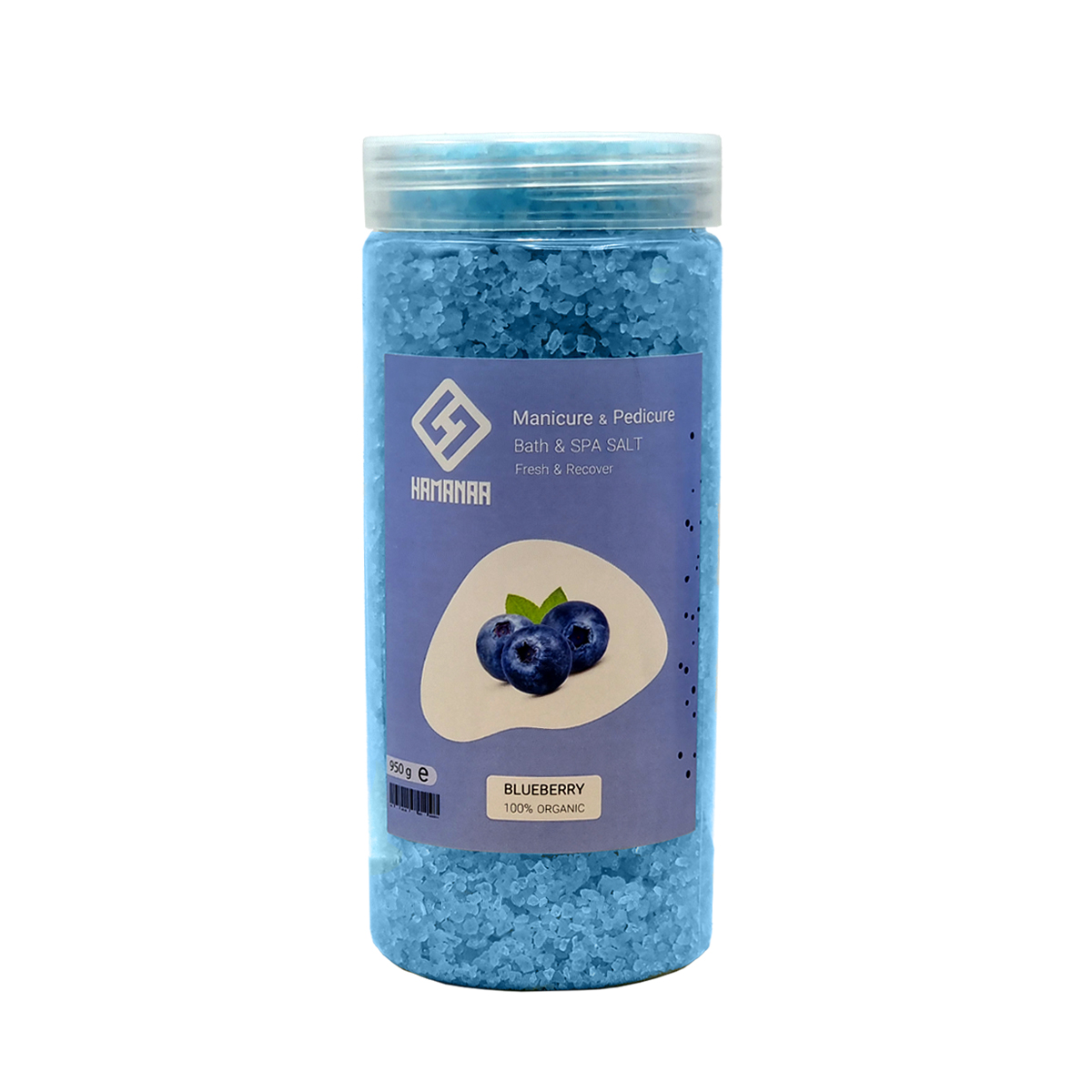 نمک حمام هامانا مدل blueberry وزن 950 گرم