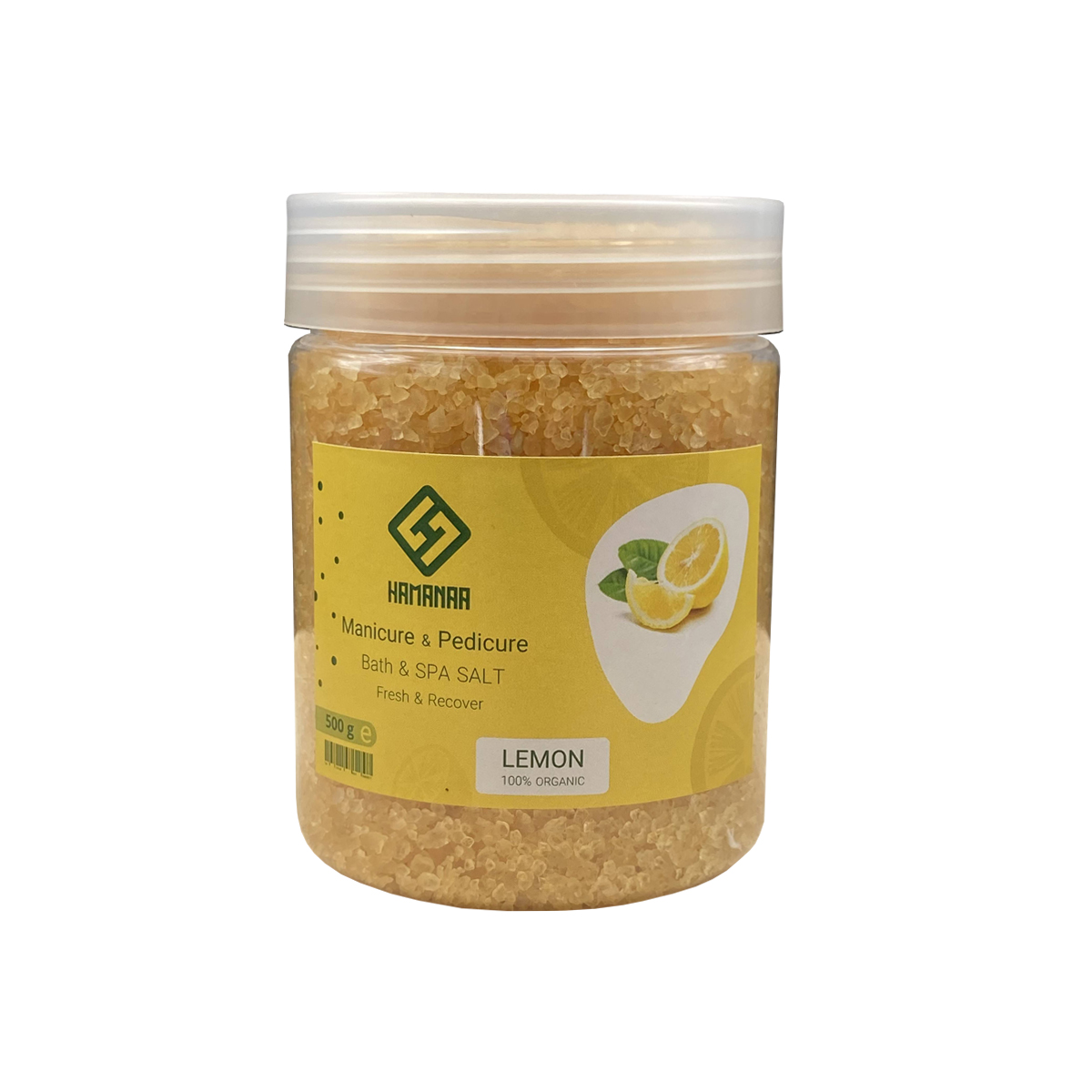 نمک حمام هامانا مدل lemon وزن 500 گرم