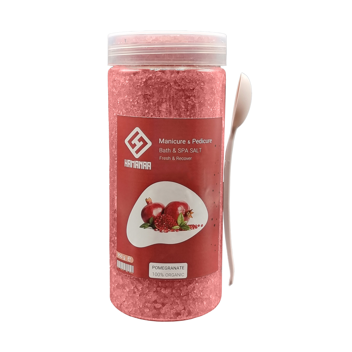 نمک حمام هامانا مدل pomegranate وزن 950 گرم