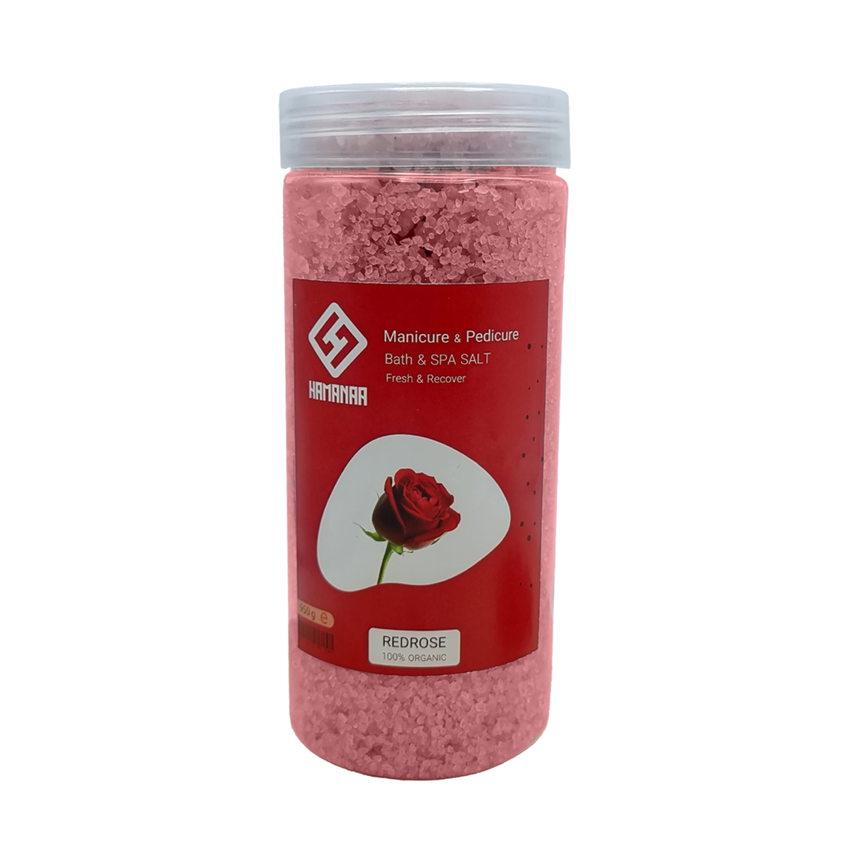 نمک حمام هامانا مدل red rose وزن 950 گرم