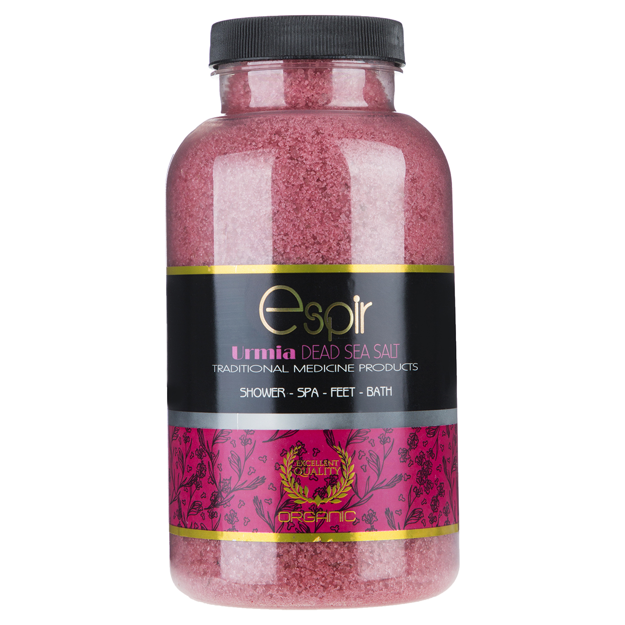 نمک دست و پا اسپیر دانه متوسط مدل lavender salt وزن 1000 گرم