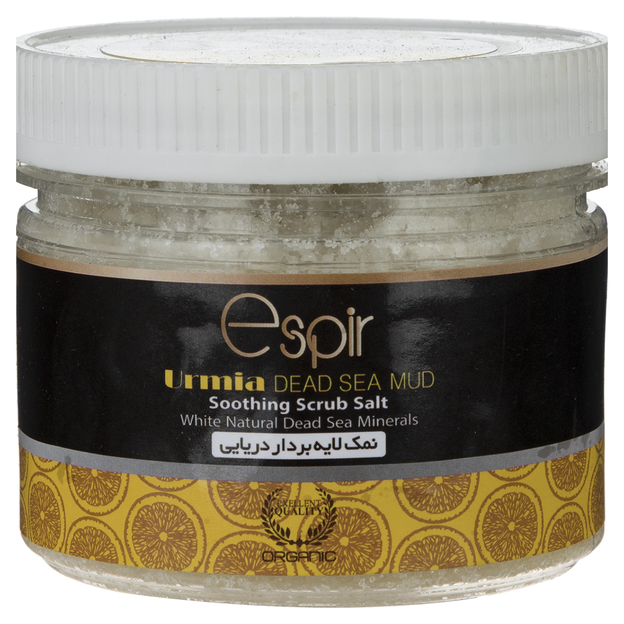 نمک لایه‌بردار دریایی اسپیر مدل lemon مقدار 500 گرم