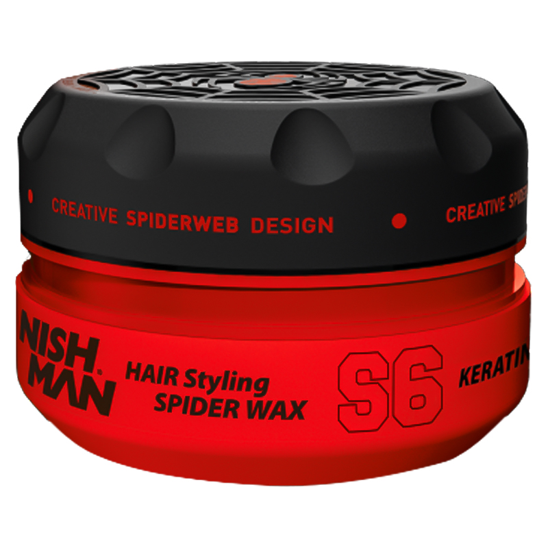 واکس مو نیشمن سری spider مدل keratin fiber حجم 150 میلی لیتر