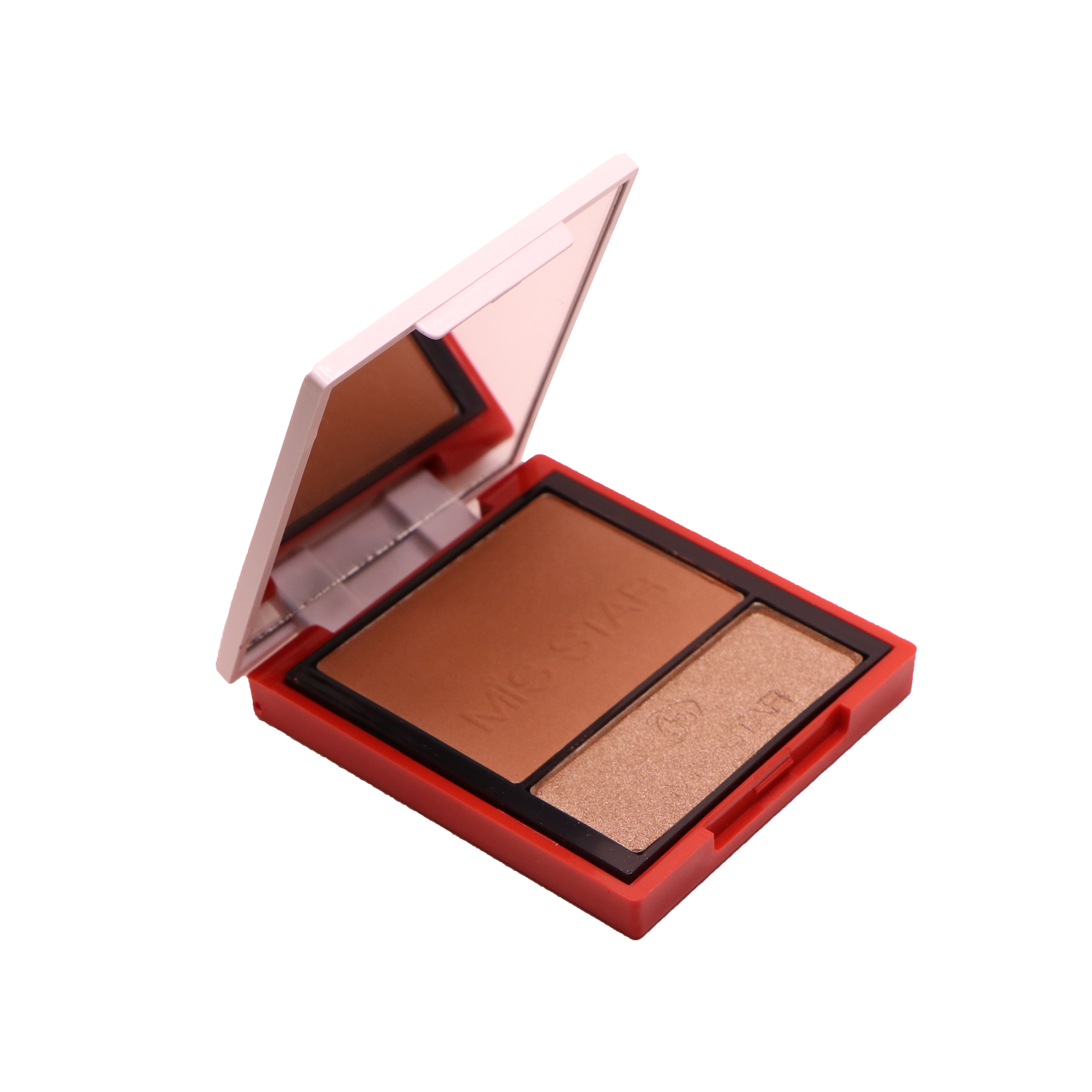 پالت رژ گونه و هایلایتر میستار مدل silky effect شماره 02