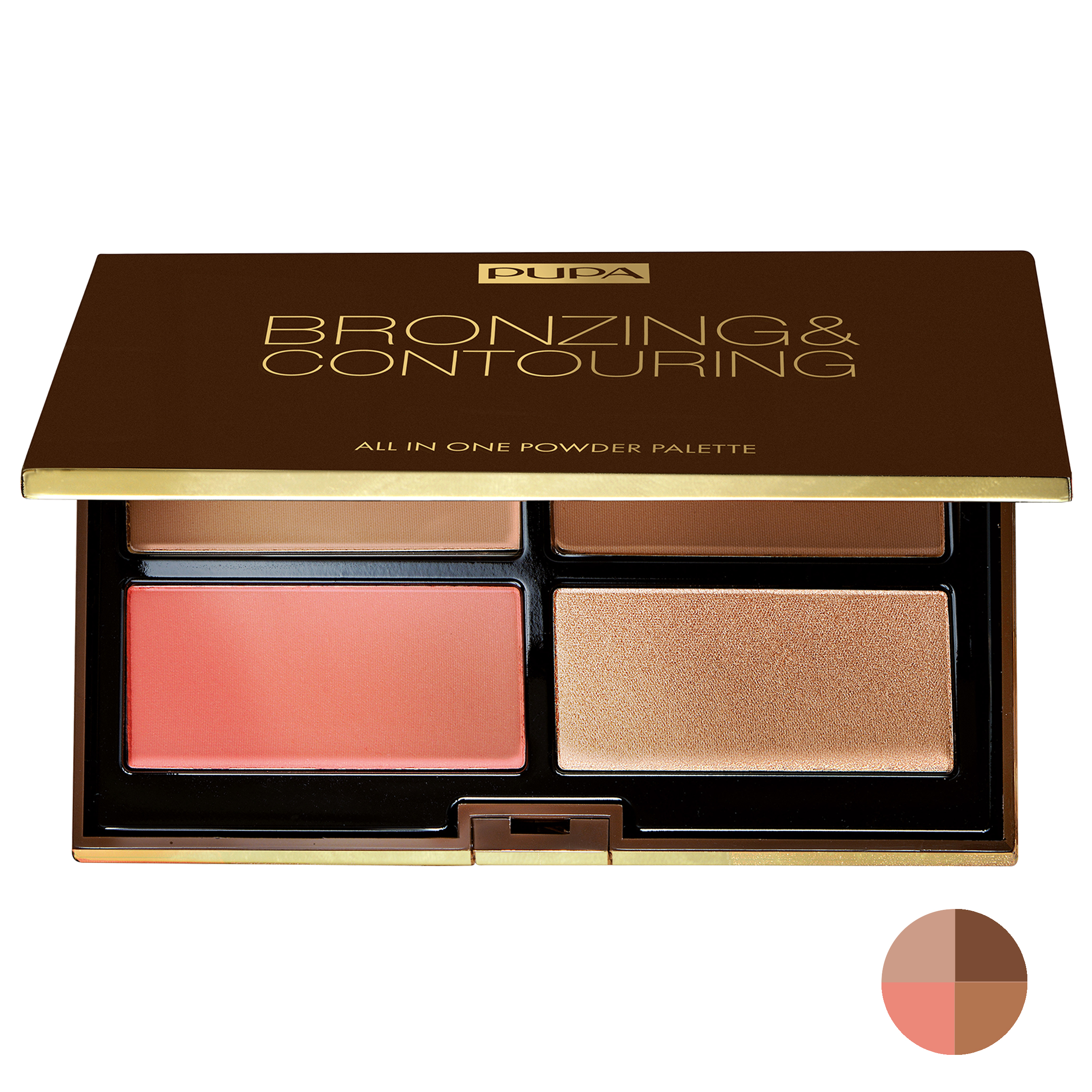 پالت کانتورینگ پوپا سری all in one powder palette شماره 003
