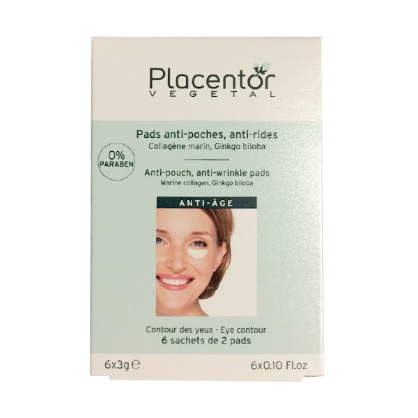 پد ضد پف دور چشم پلاسنتور مدل anti wrinkle بسته 12 عددی