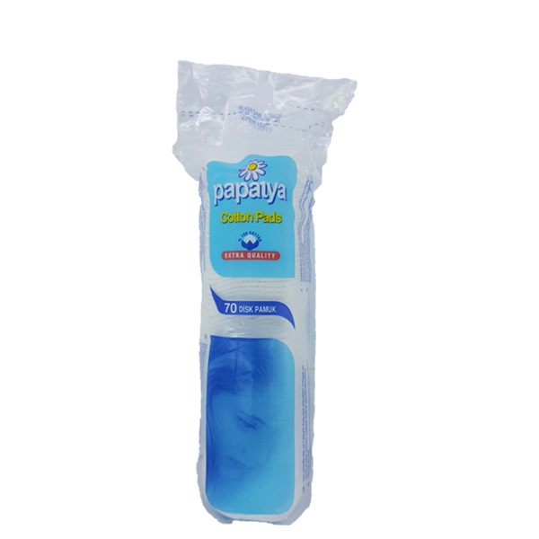 پد آرایش پاک کن پاپاتیا مدل papatya cotton pads بسته 70 عددی