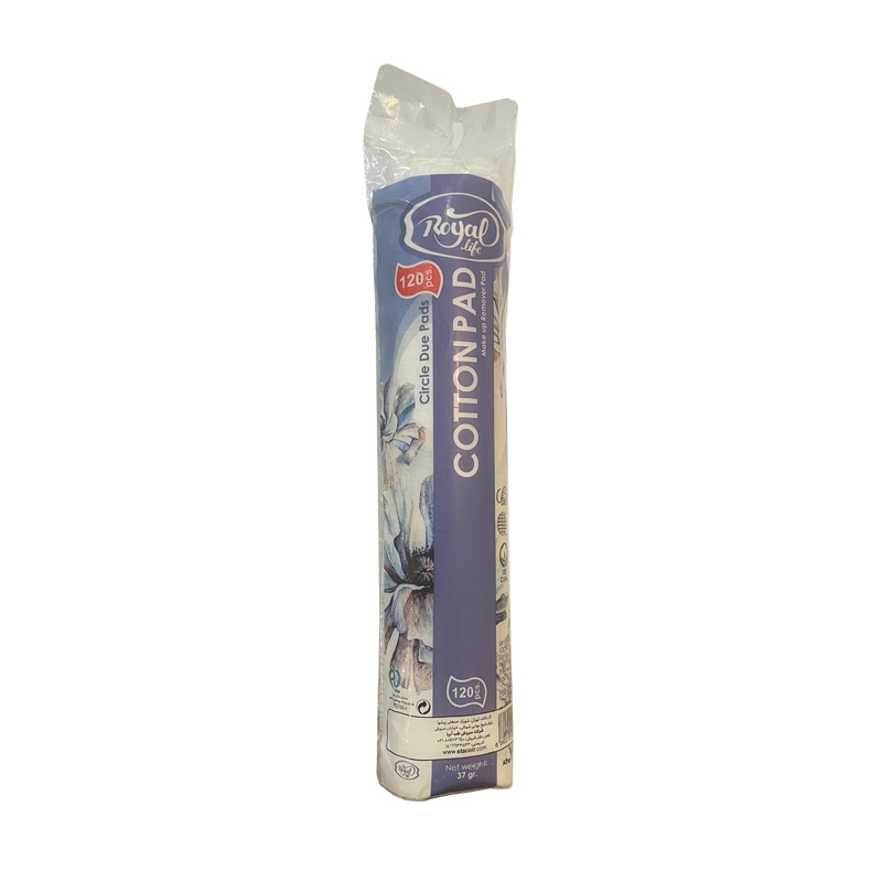 پد آرایشی رویال لایف مدل double side بسته 120 عددی