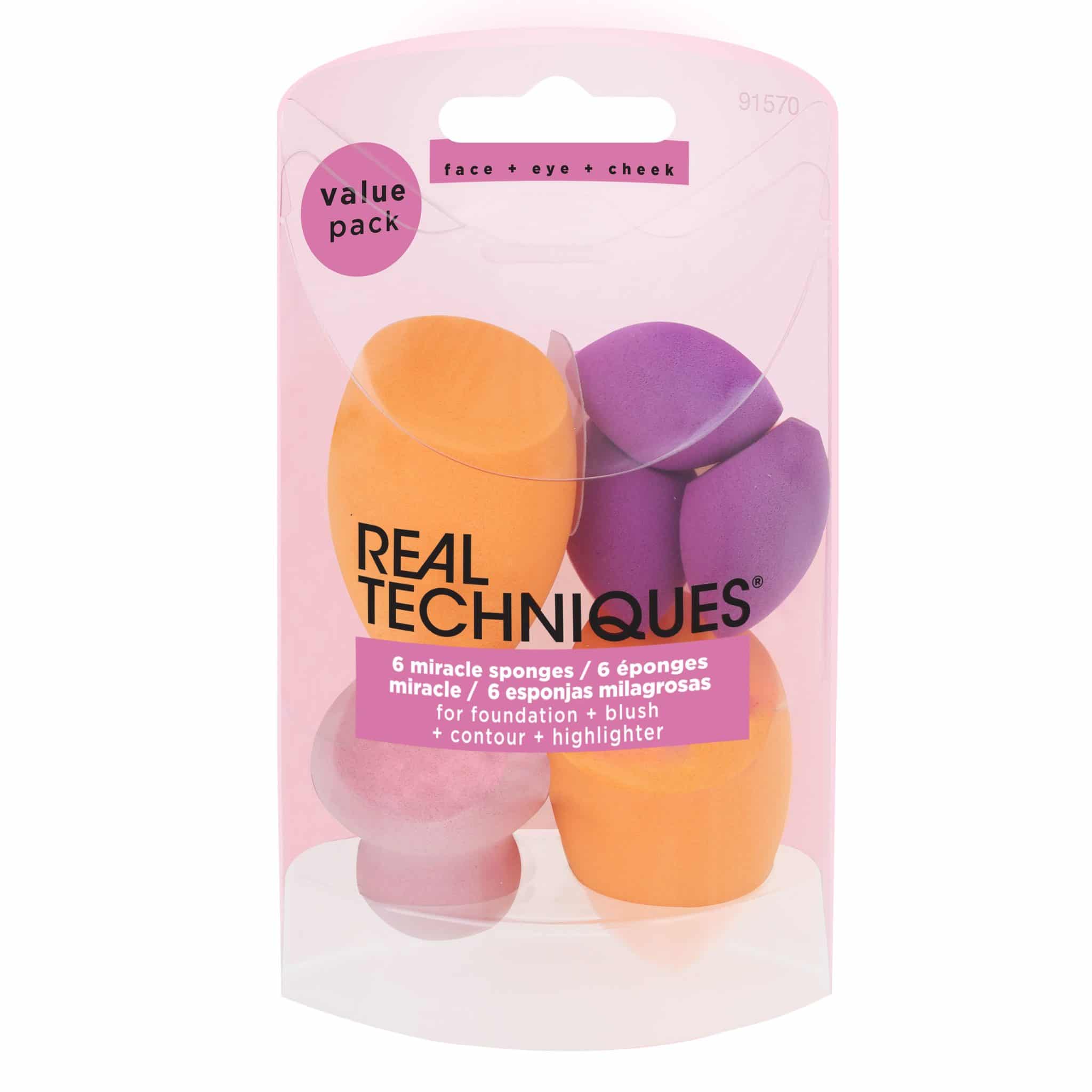 پد آرایشی ریل تکنیکس مدل miracle sponges مجموعه 6 عددی