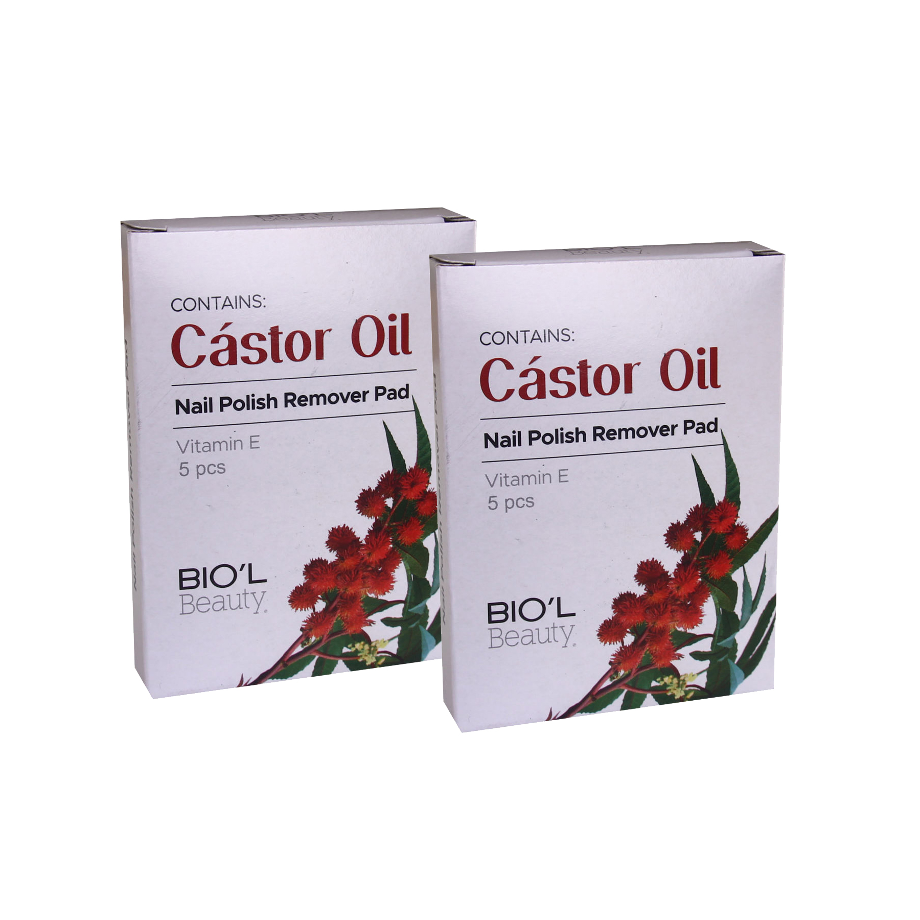پد لاک پاک کن بیول مدل castor oil مجموعه 2 عددی