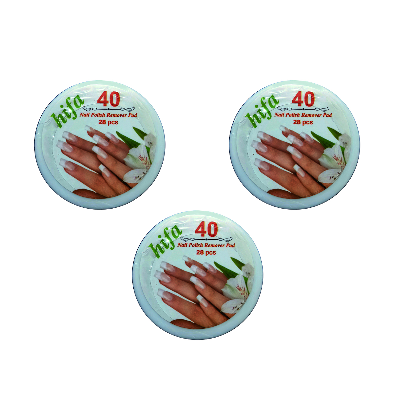 پد لاک پاک کن حیفا مدل 28 pcs مجموعه 3 عددی