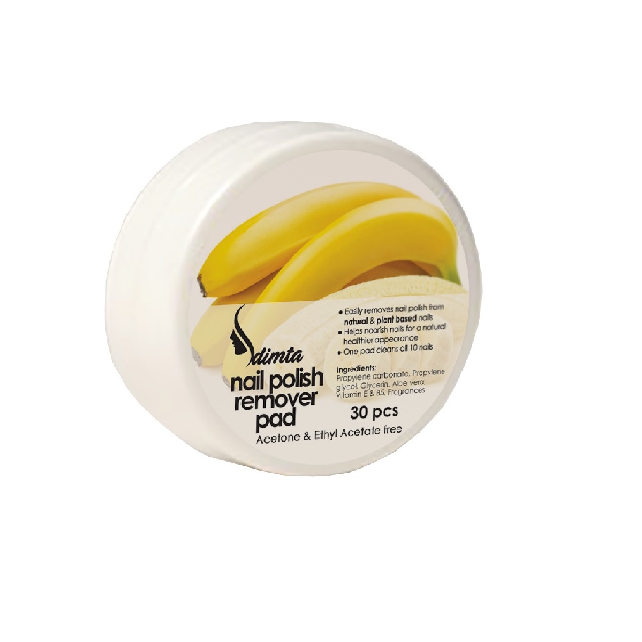 پد لاک پاک کن دیمتا مدل banana بسته 30 عددی