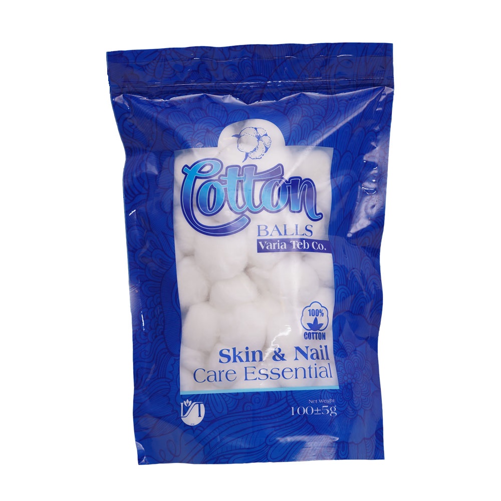 پنبه بهداشتی وریا طب مدل cb100b وزن 100 گرم