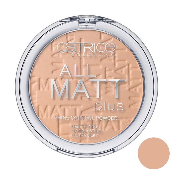 پنکیک بژ متوسط کاتریس مدل all matt plus shine control powder 025