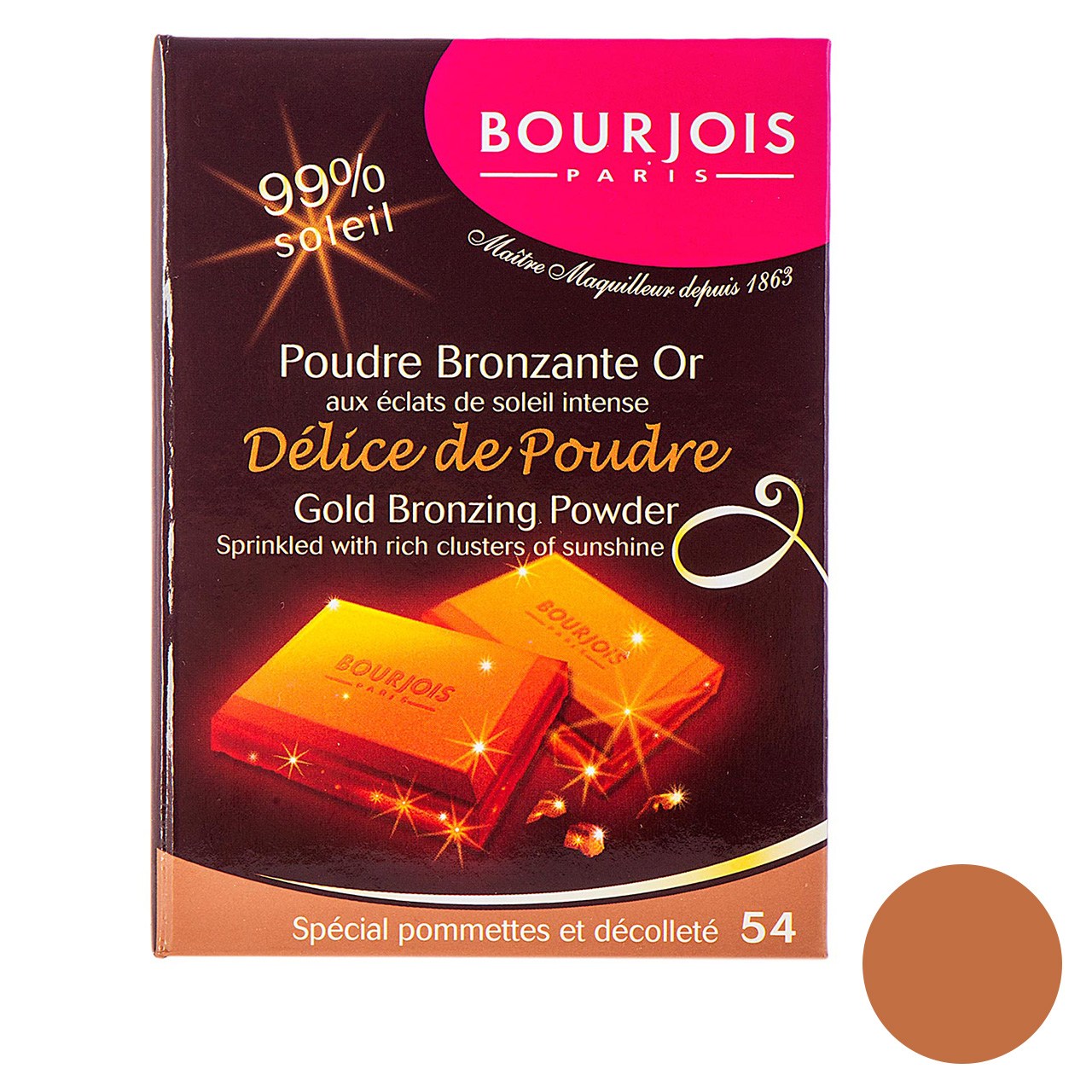 پودر برنزه بورژوآ مدل delice de poudre شماره 54