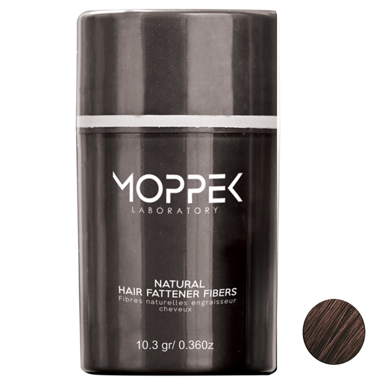 پودر پرپشت کننده مو موپک مدل dark brown وزن 10.3 گرم رنگ قهوه ای تیره