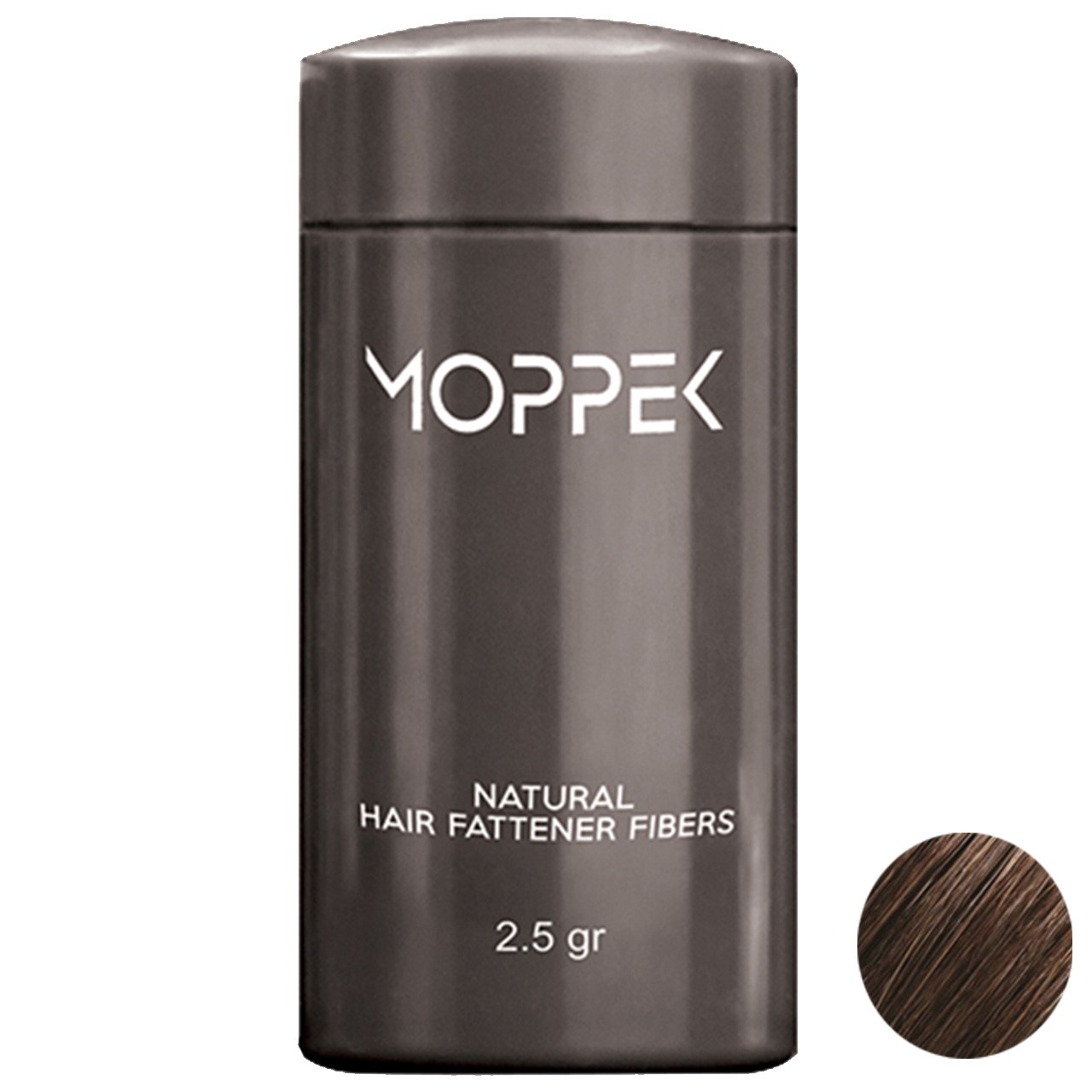 پودر پرپشت کننده مو موپک مدل medium brown وزن 2.5 گرم رنگ قهوه ای متوسط