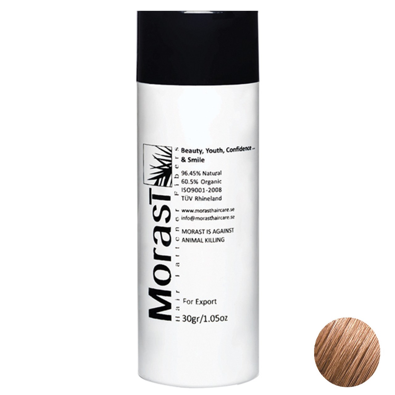 پودر پرپشت کننده موی مورست مدل light brown مقدار 30 گرم