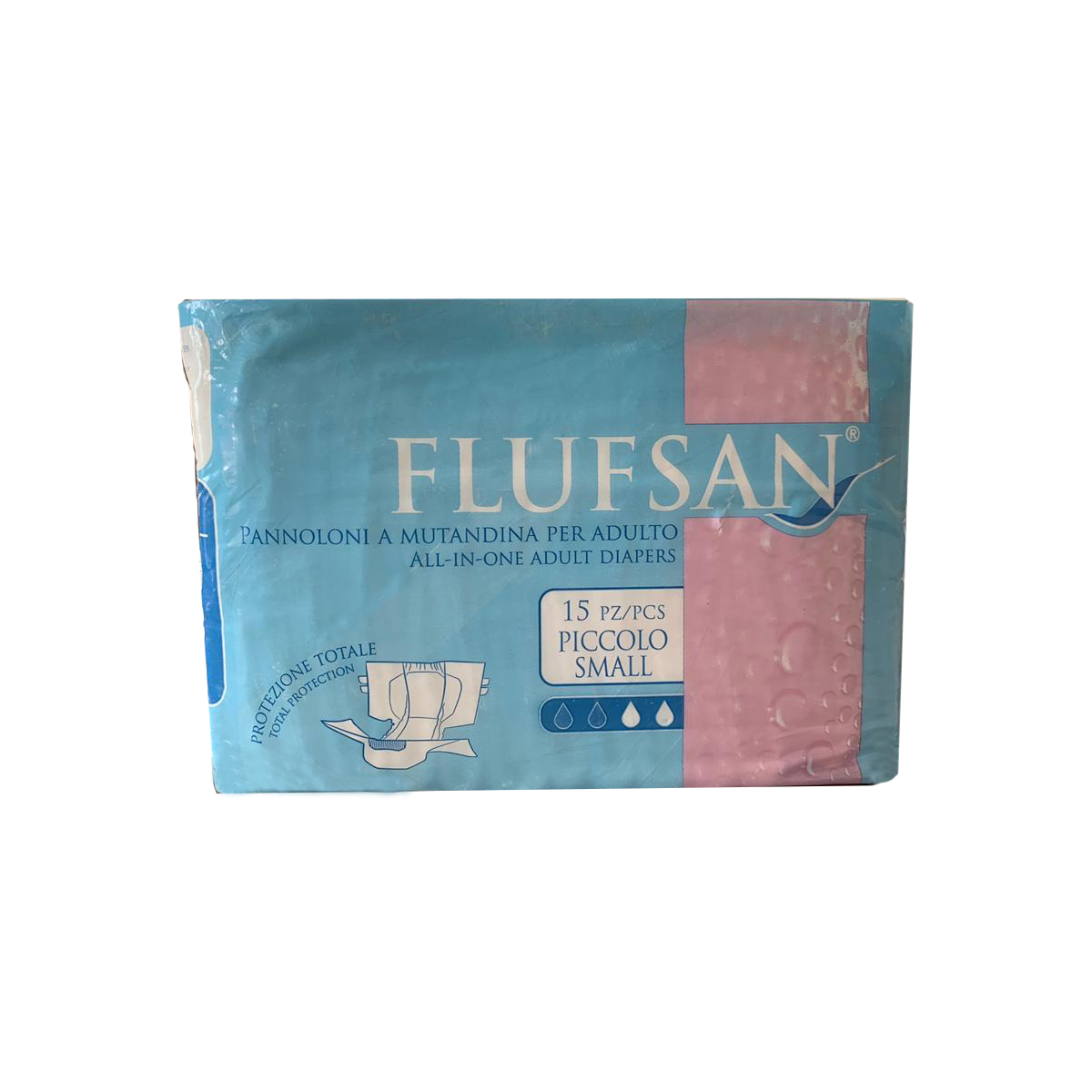 پوشینه بزرگسال چسبی فلوسان مدل small بسته 15 عددی