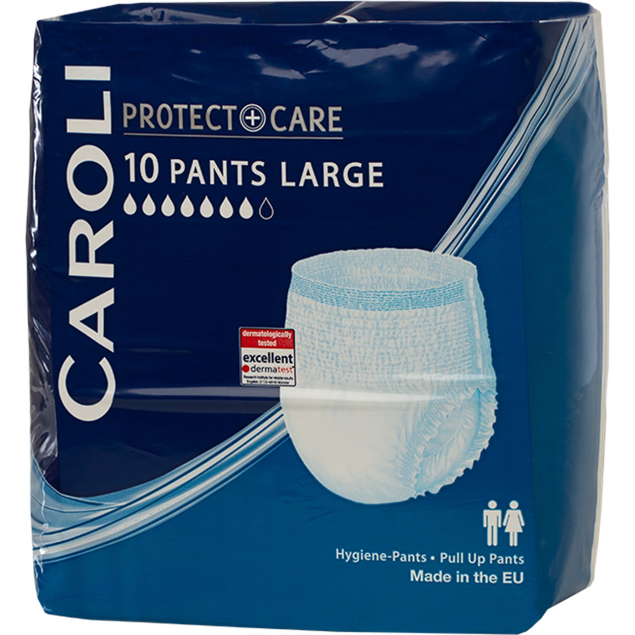 پوشینه شورتی بزرگسالان کرولی مدل protect plus care larg سری هفت قطره بسته 10 عددی