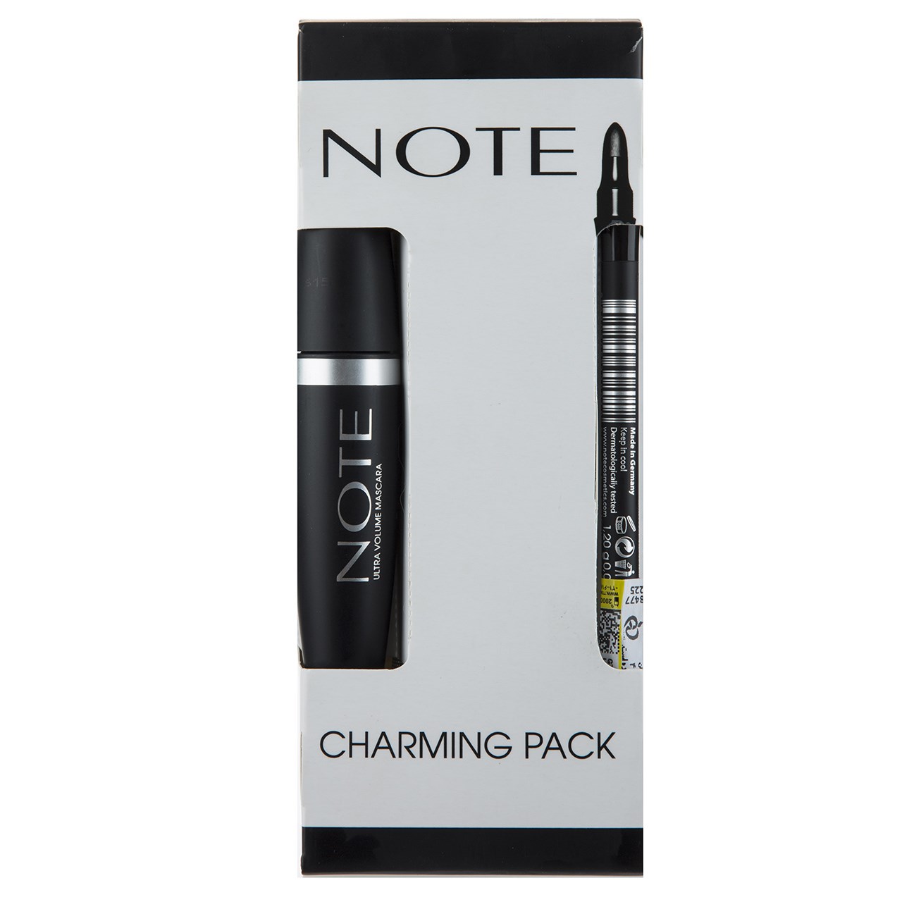 پک ریمل نوت مدل ultra volume و مداد چشم مدل smokey شماره 01