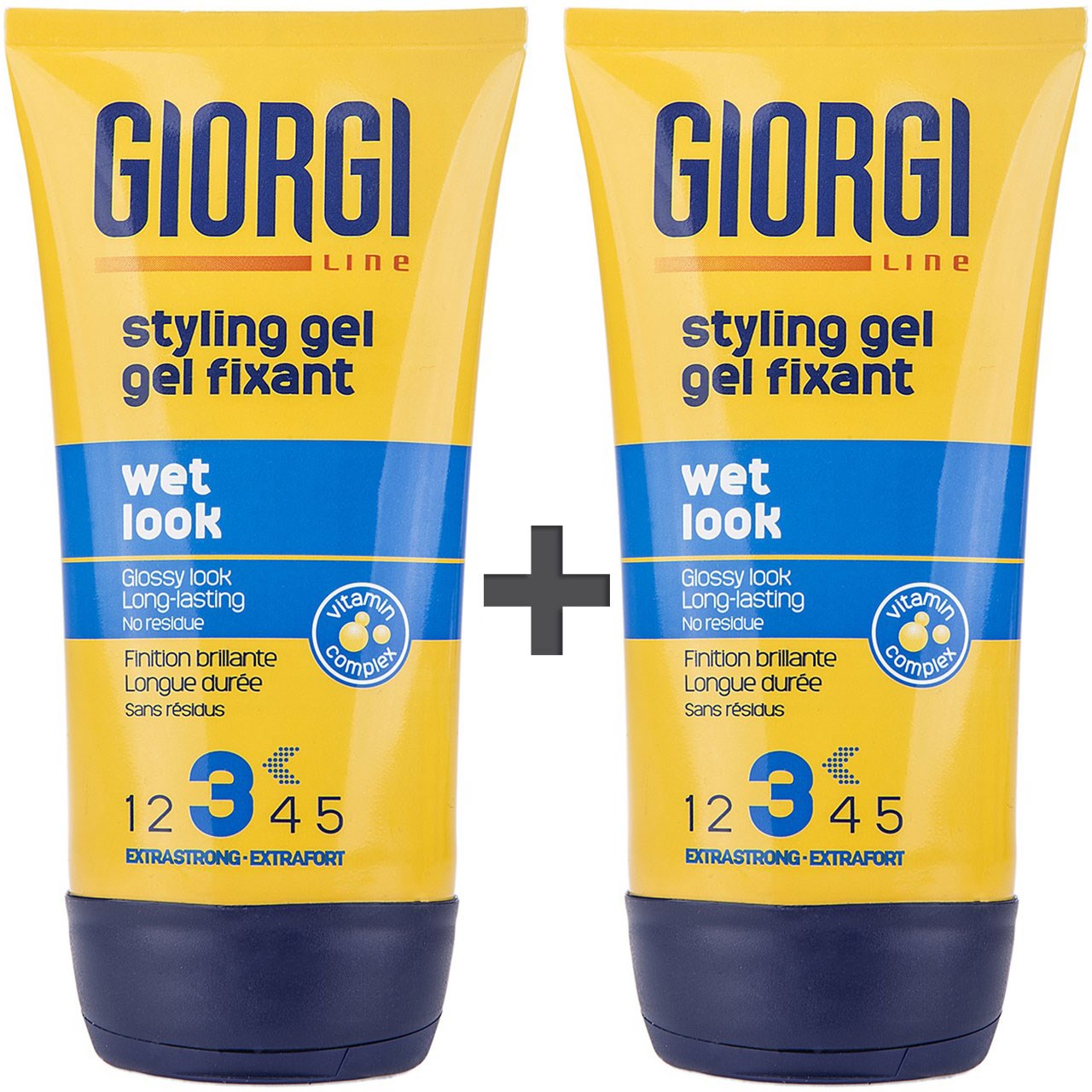 پک ژل موی جیورجی مدل wet look حجم 150 میلی لیتر بسته دو عددی
