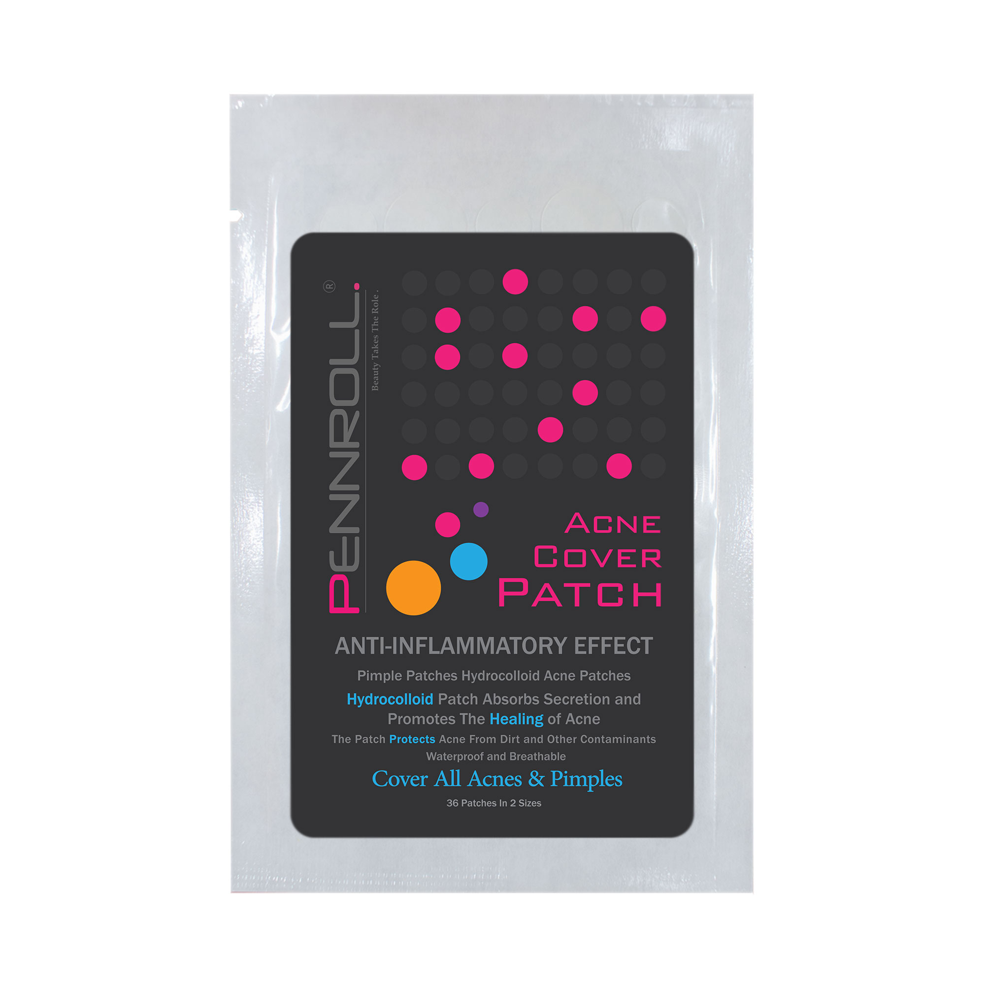 چسب ضد جوش پنرول مدل prd acne cover patch 360 بسته 36 عددی