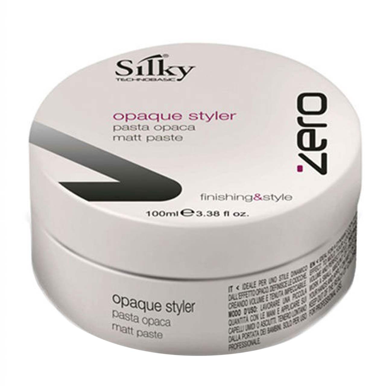 چسب مو سیلکی سری zero مدل opaque styler حجم 100 میلی لیتر