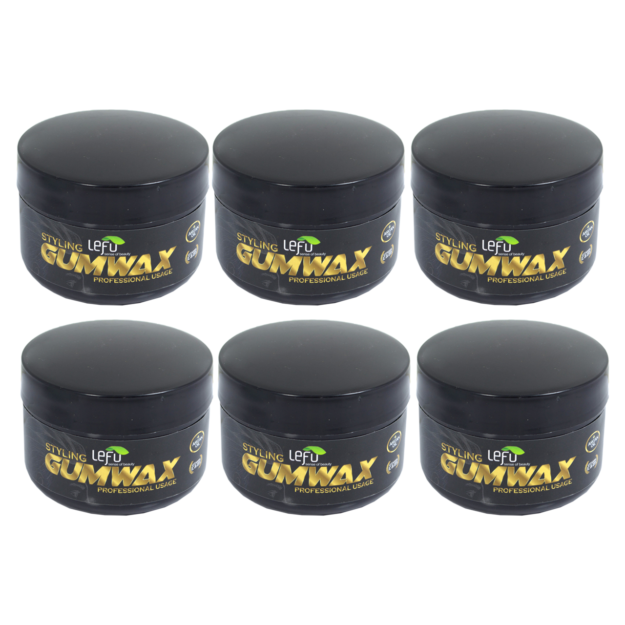 چسب مو لفو مدل argan oil حجم 200 میلی لیتر مجموعه 6 عددی