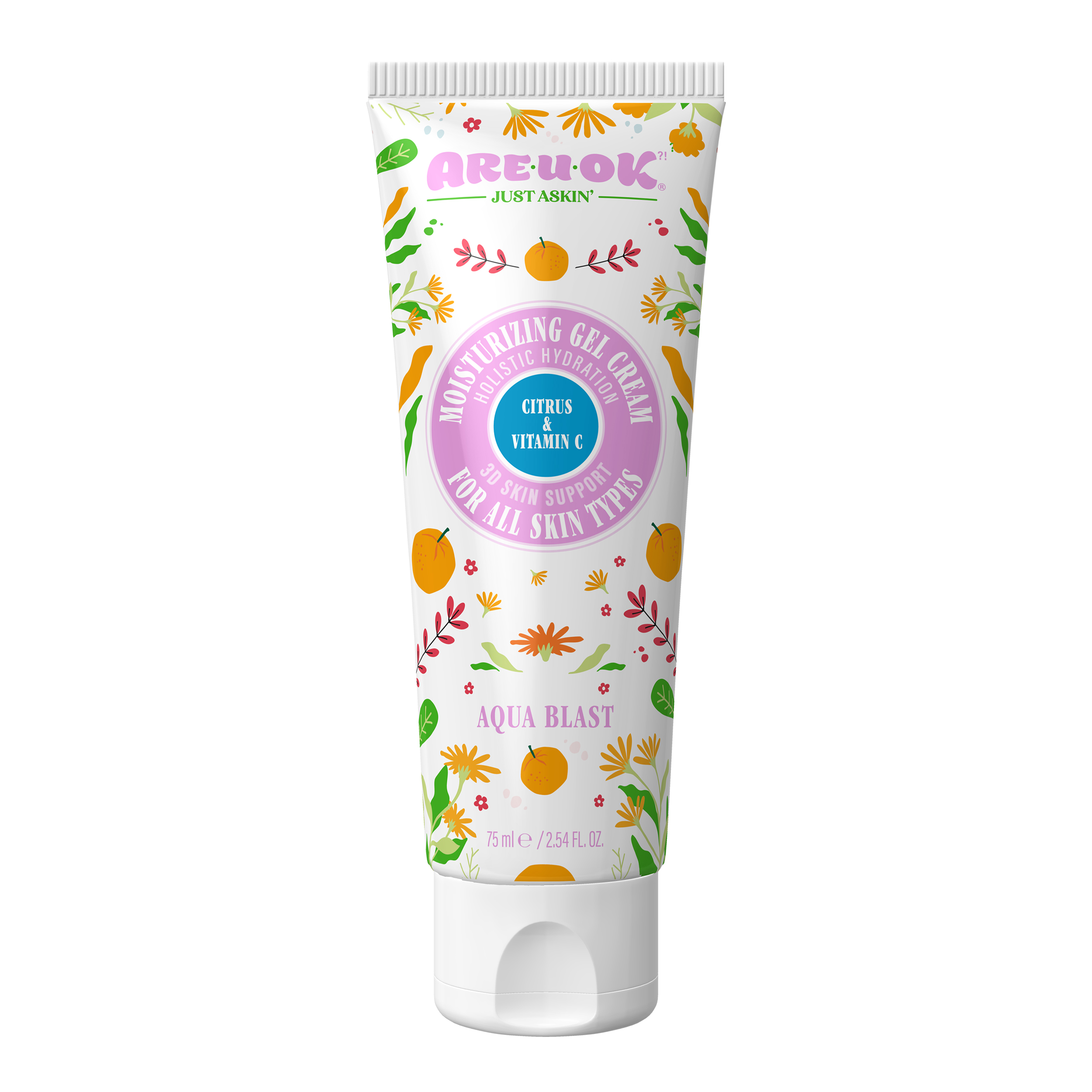 ژل آبرسان آریواُکی مدل citrus and vitamin c حجم 75 میلی لیتر