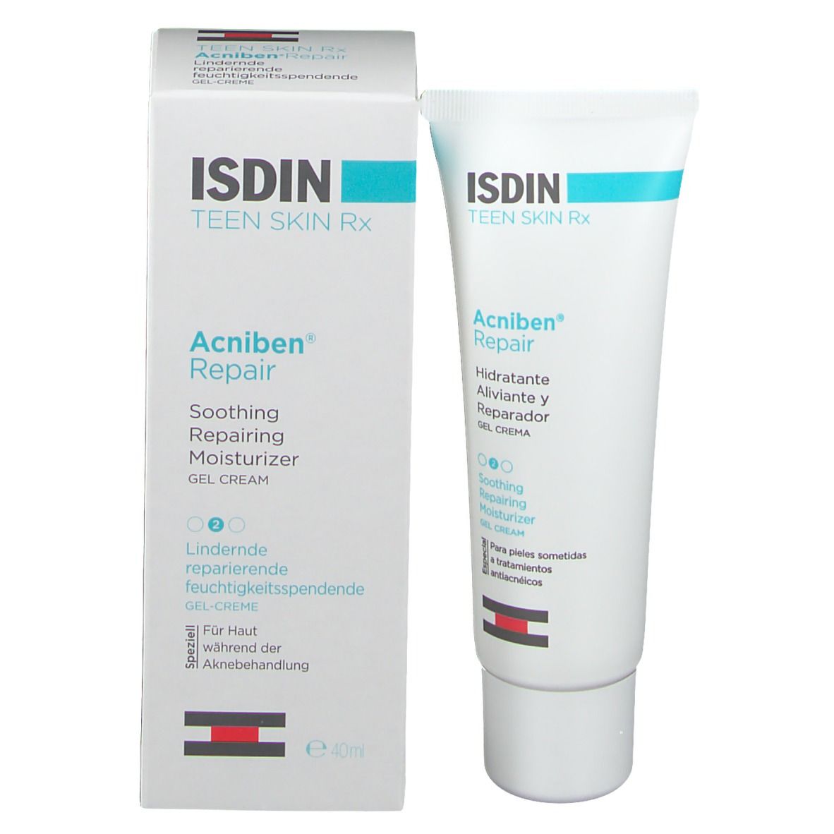 ژل آبرسان ایزدین مدل acniben repair حجم 40 میلی لیتر